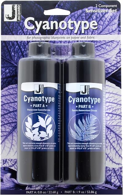 Jacquard Cyanotype Sensitizer Set for Sun Prints on Fabric & Paper