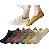 MAGIARTE Cotton No Show Socks Soft Pure Cotton Low Cut Athletic Invisable Non Slip Socks for Women and Men