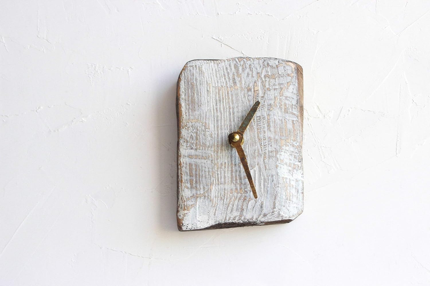 Amazon Com Wooden Wall Clock Rustic Clocks Wood Clock Geometric Clock Vintage Clock Rustic Wall Clock Industrial Wall Clock Modern Wall Clock Handmade