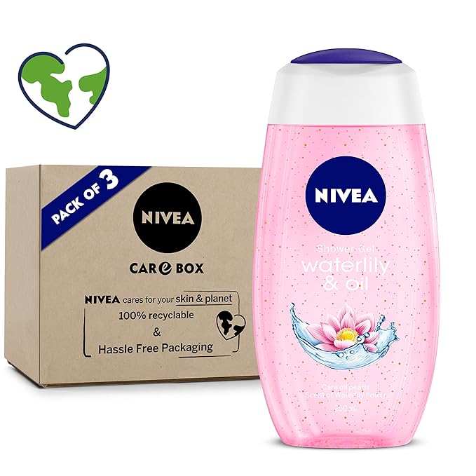 Buy NIVEA Body Wash, Waterlily & Oil (Pack of 3) in EcoFriendly