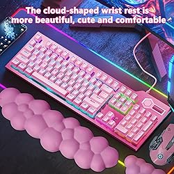 DHUJBFF Keyboard Wrist Rest, Memory Foam Wrist Rest