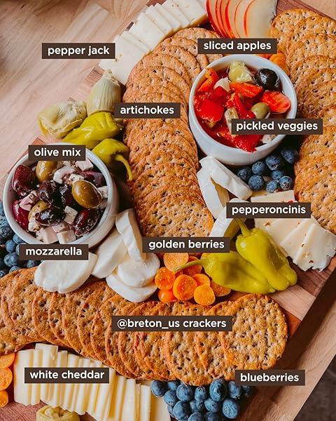 BRETON MULTIGRAIN CRACKERS, 7.3 OUNCE (PACK OF 3)