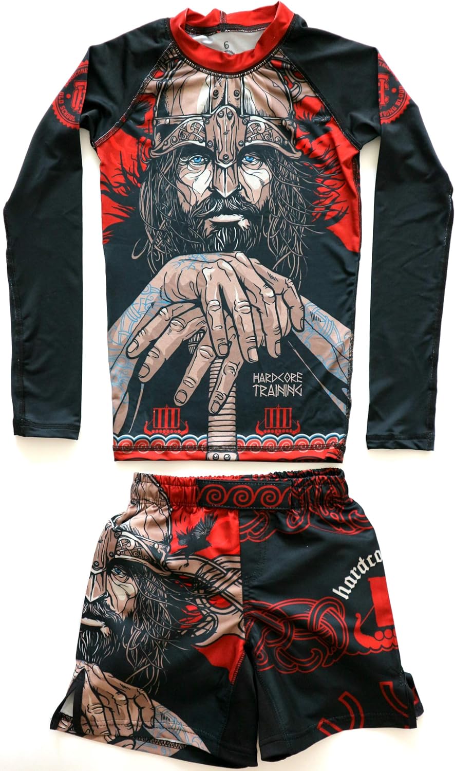 Hardcore Training Kids Boxing Shorts Viking 3.0 Youth MMA Boxing BJJ Fitness Running Workout Exercise Sport Clothing: Clothing