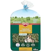 Kaytee Timothy Hearty Hay for Guinea Pigs &amp; Rabbits, 48 Oz | Supports digestive health. First-cut timothy hay for rabbit. Crunchy rabbit hay, high fiber, without pesticides
