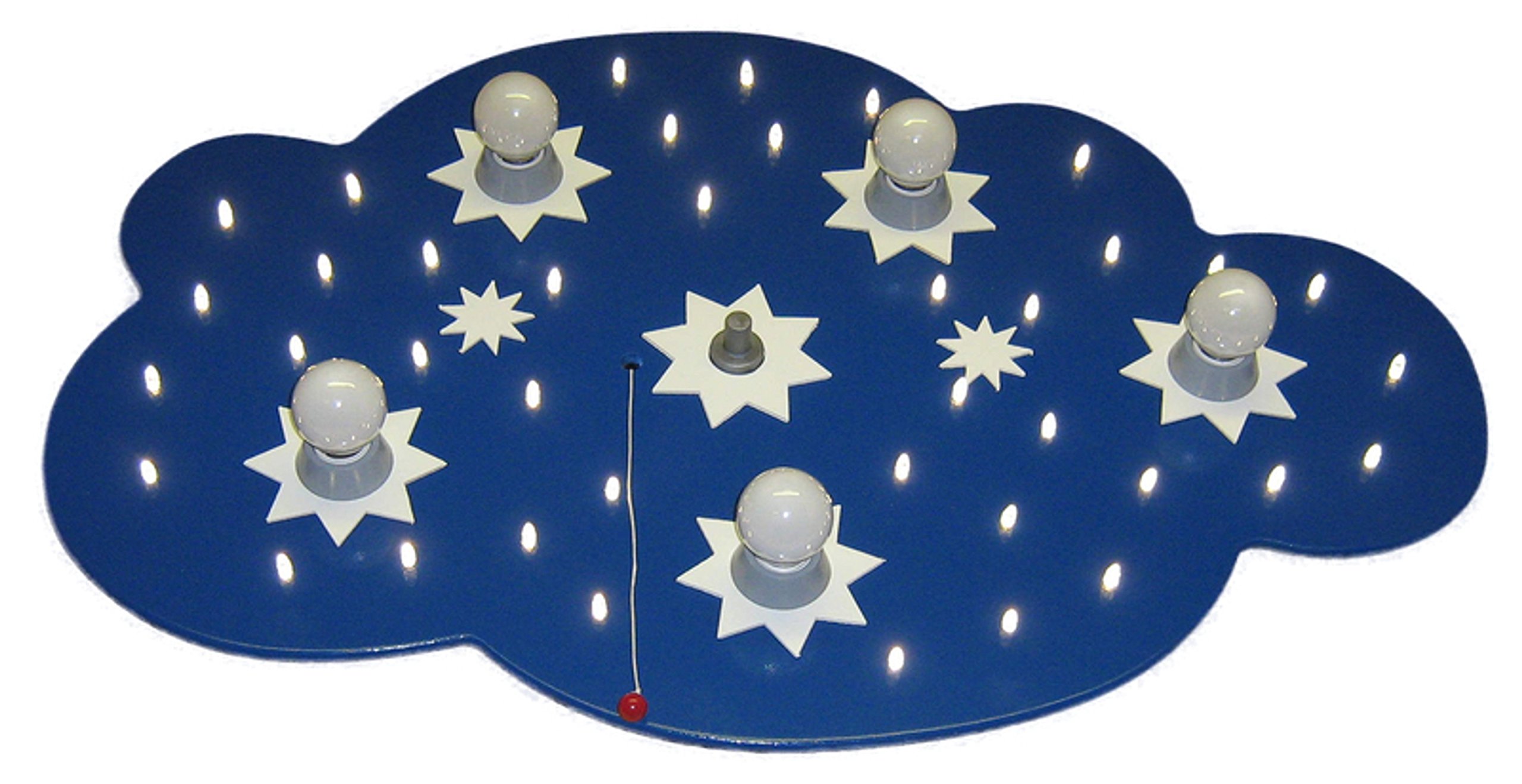 Elobra Ceiling Light Star Flower Dark Blue 124215