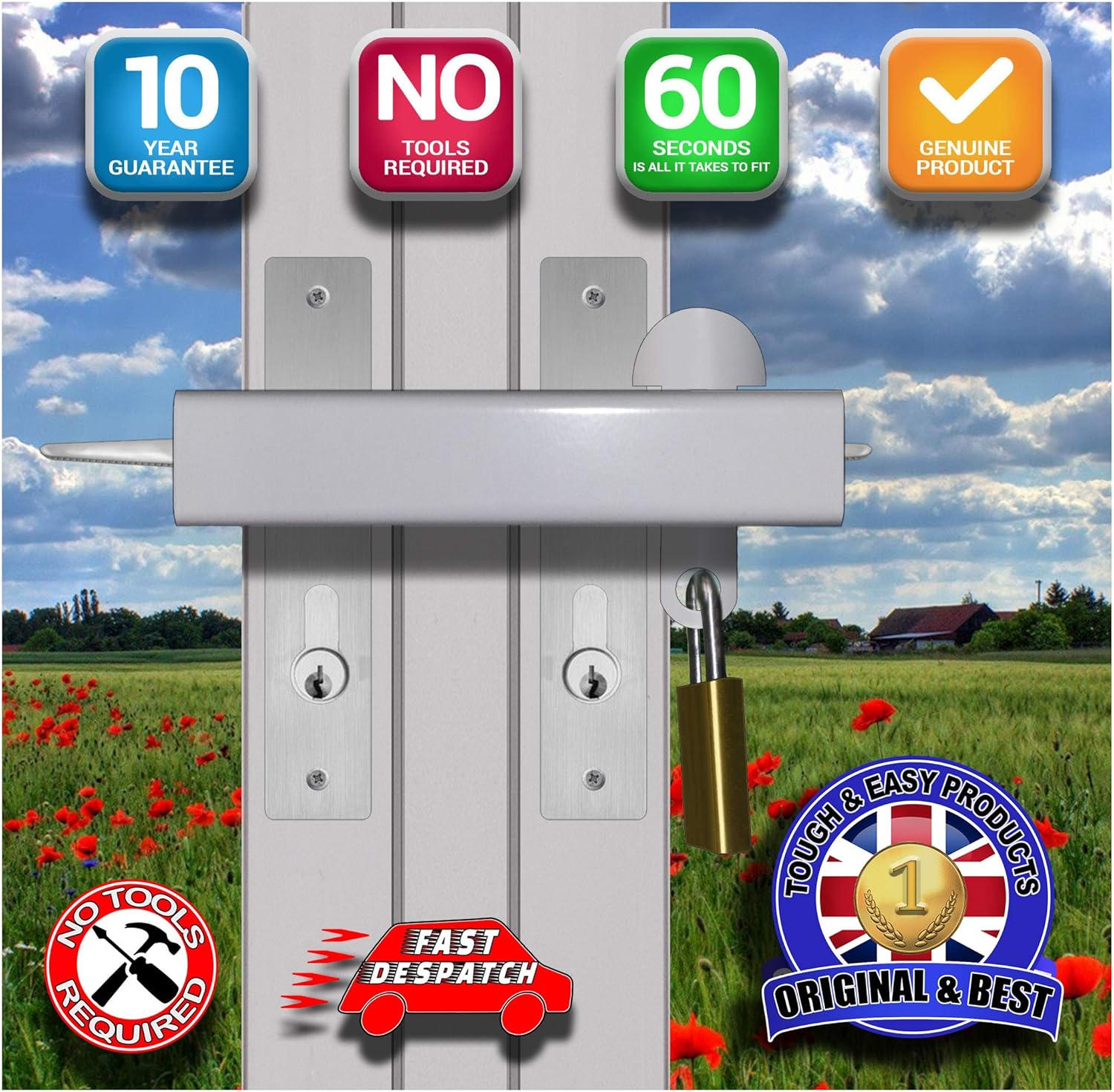 Patio French Door Lock BOX SECTION' High Security Deadlock