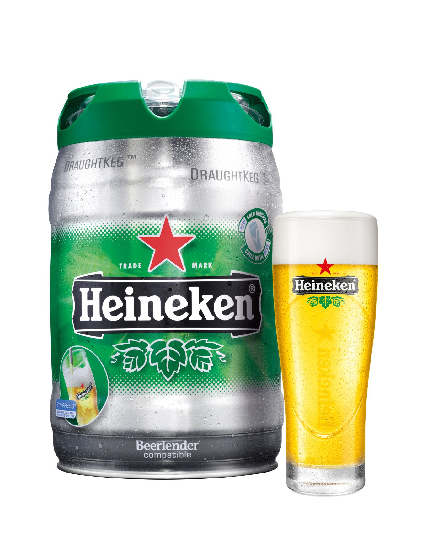 KRUPS and HEINEKEN B100 BeerTender with Heineken Draught Keg Technology