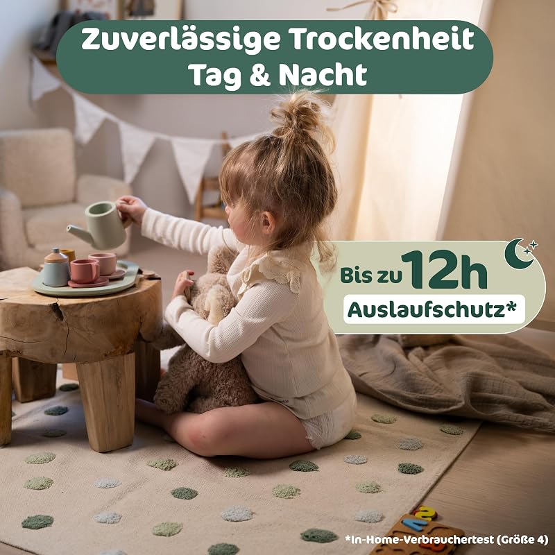 BioEmbrace Baby Windeln, Größe 4 (7–18 kg), 88 Stück