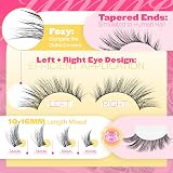 JIMIRE Cat Eye Natural Lash Clusters 132Pcs 10-16mm Wispy DIY Lashes view 2