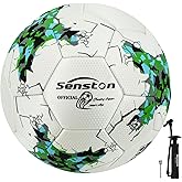 Senston Soccer Ball Size 5 -Official Match Weight-Youth & Adult Soccer Players - Air Pump Included