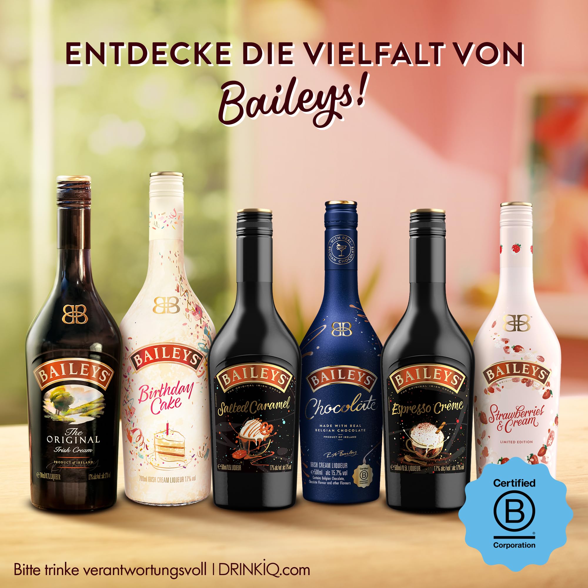 Baileys Original | Irish Cream Likör | | beliebte Klassiker | 17% vol | 700ml Einzelflasche 6