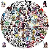 100PCS Star Wars Stickers Cool Stickers Pack Cartoon Cool Character Movie Deals Waterproof Vinyl Water Bottles Laptop Movie Sticker for Party Décor (XQ100)