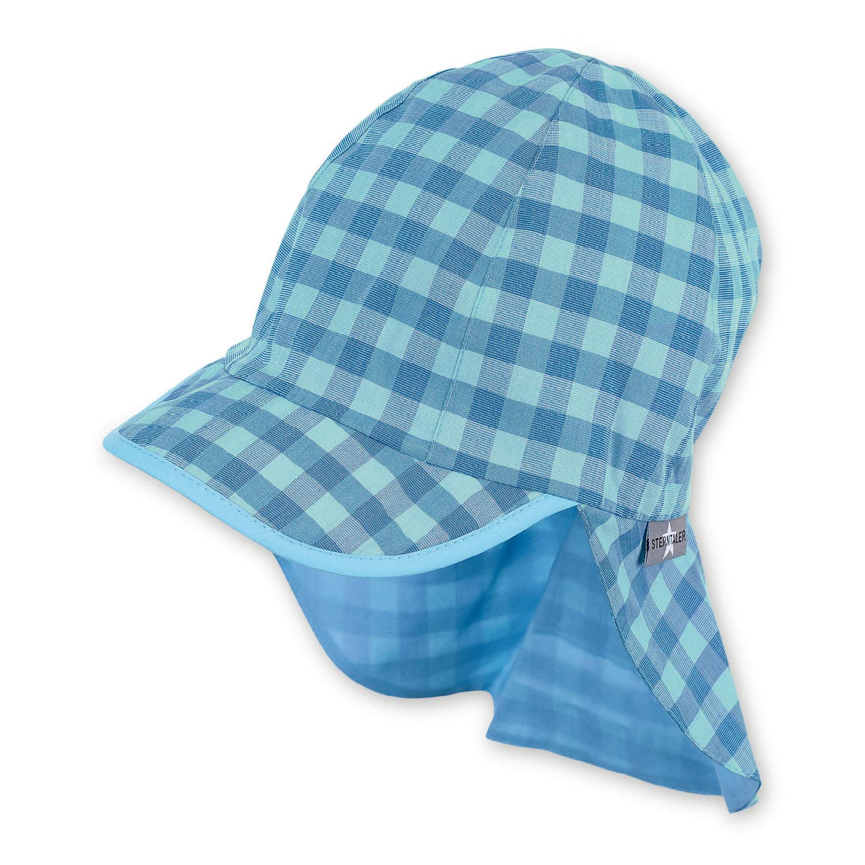 Sterntaler Baby Boys Worker-Cap with Neck Protection Hat, Blue (Samtblau 399), XXXXX-Large (Manufacturer Size: 49)