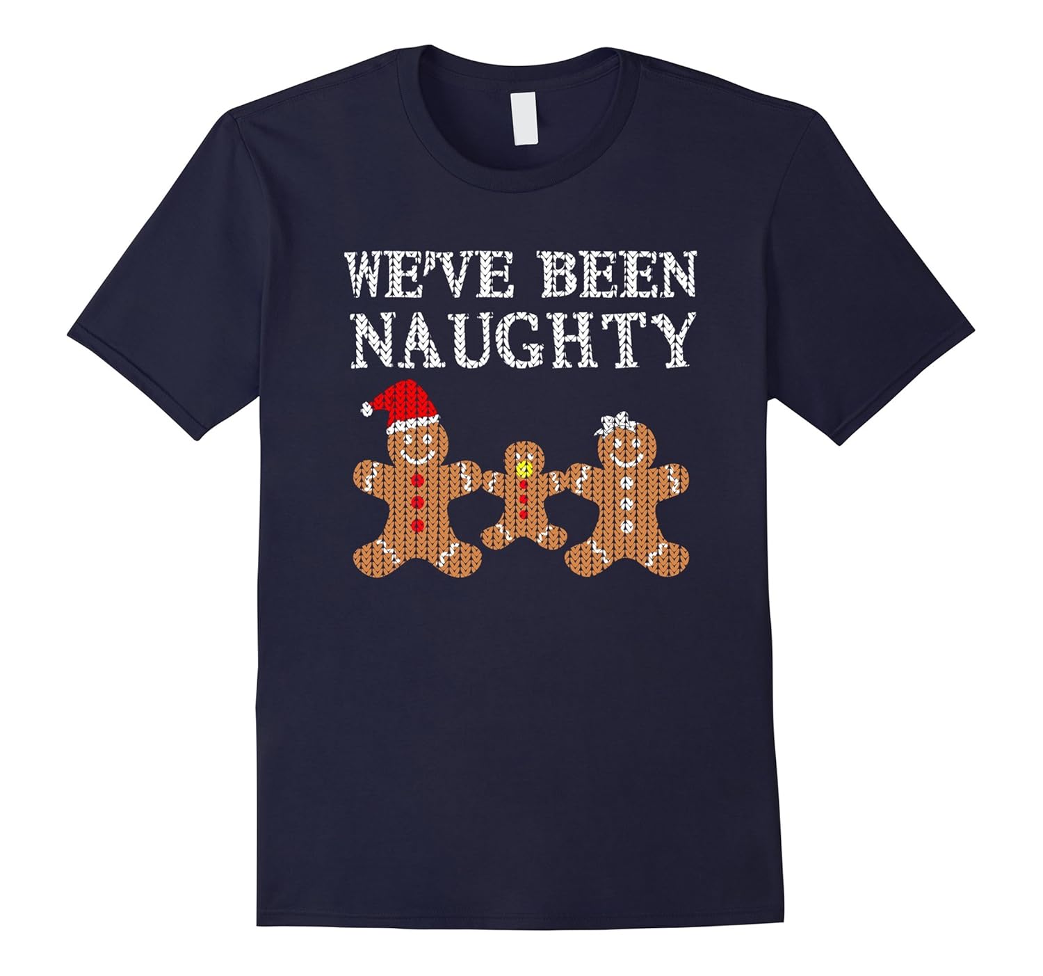 WE'VE BEEN NAUGHTY Funny Christmas Pregnancy Cookie T-Shirt-ANZ