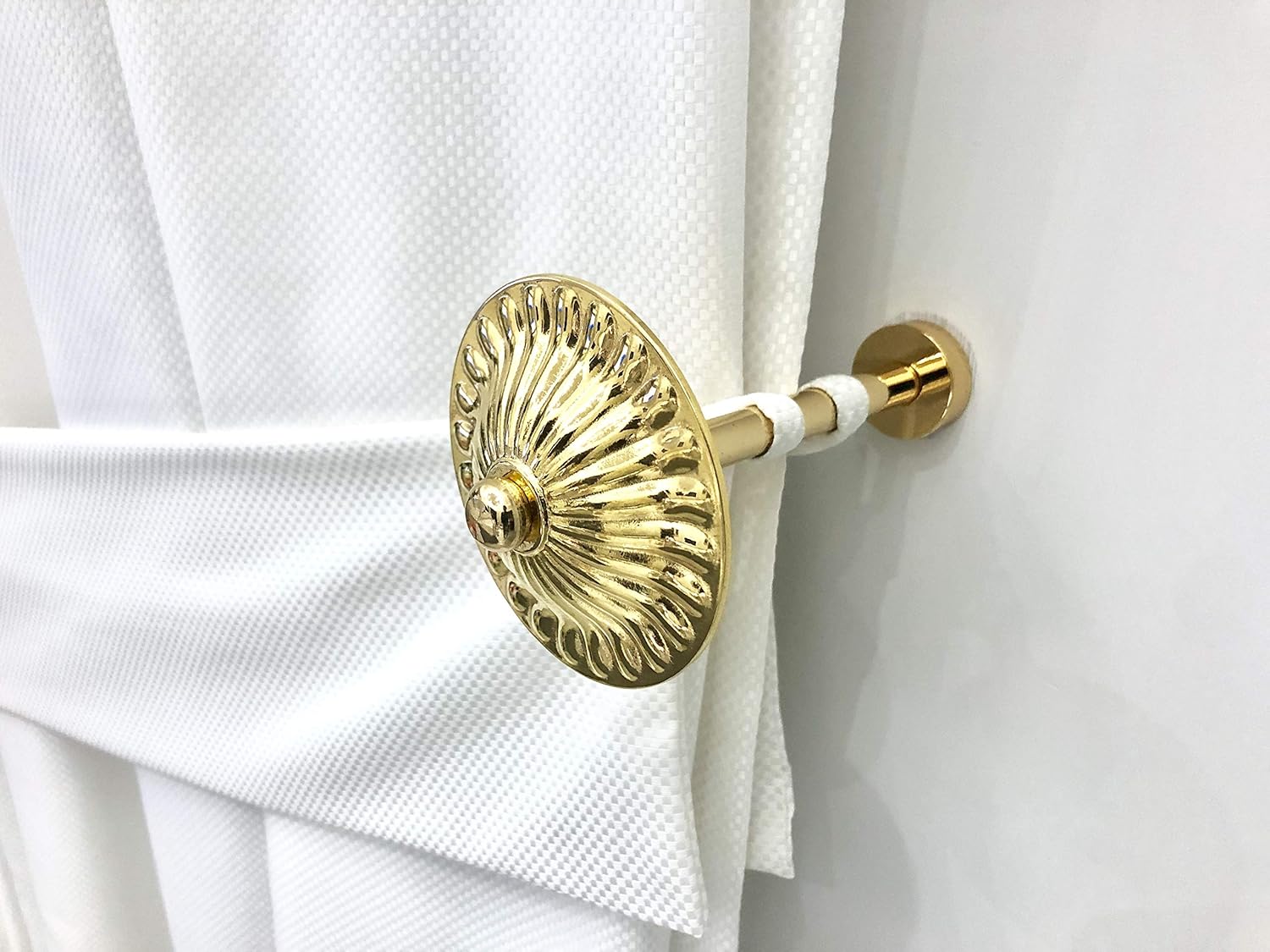 GLOBALCORPORATION FERMATENDA Da Muro Ottone Lavorato Oro FERMATENDE A - Foto 8