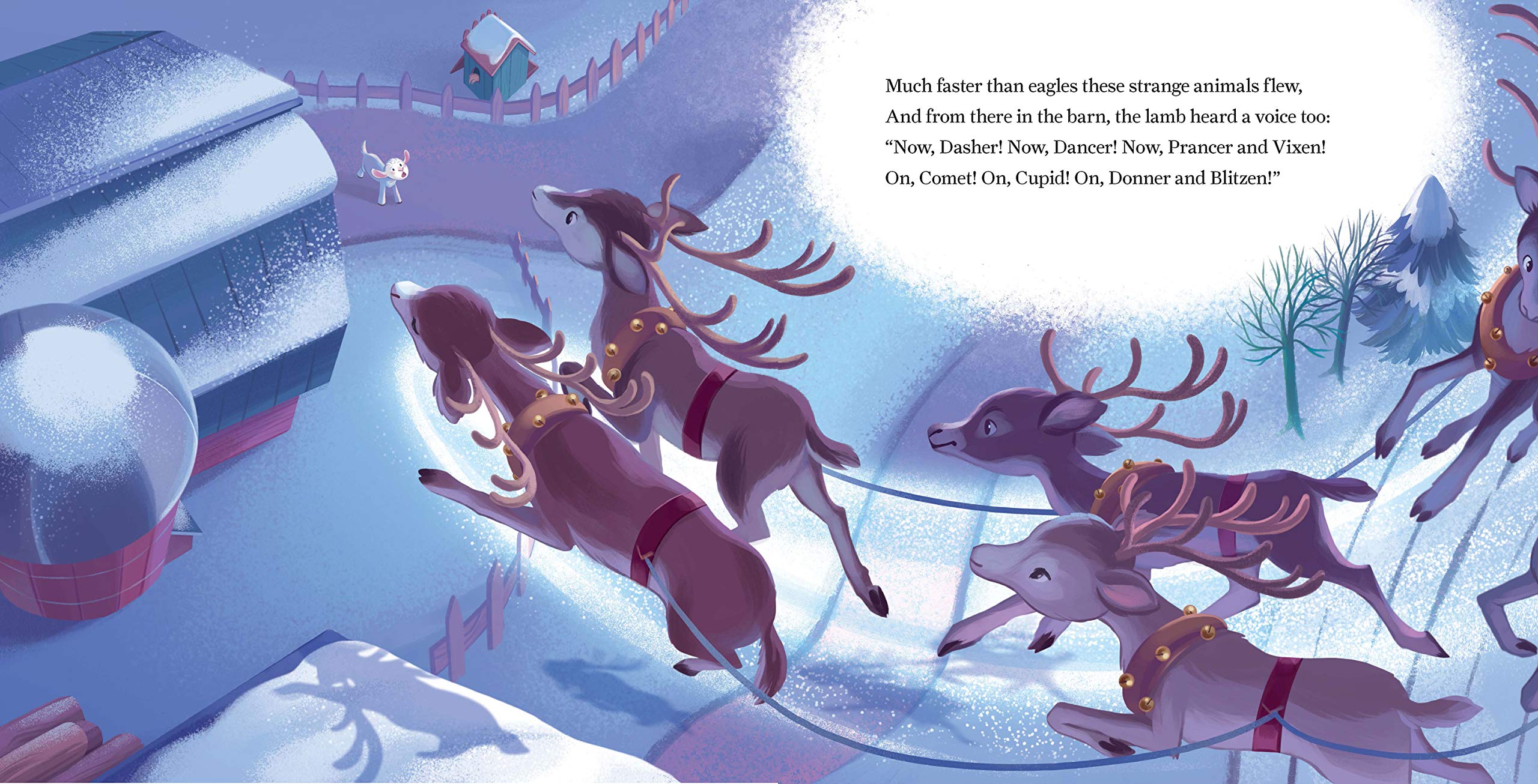 'Twas the Night Before Christmas on the Farm: Celebrate the Holidays with this Sweet Farm Animal Book for Children