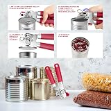 Wellehomi Can Opener Manual Heavy Duty Stainless Steel with Magnet Two view 5