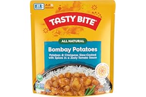 アリサン Tasty Bite Bombay Potatoes, 10 Ounce, Ready to Eat, Microwavable Entree, Vegan
