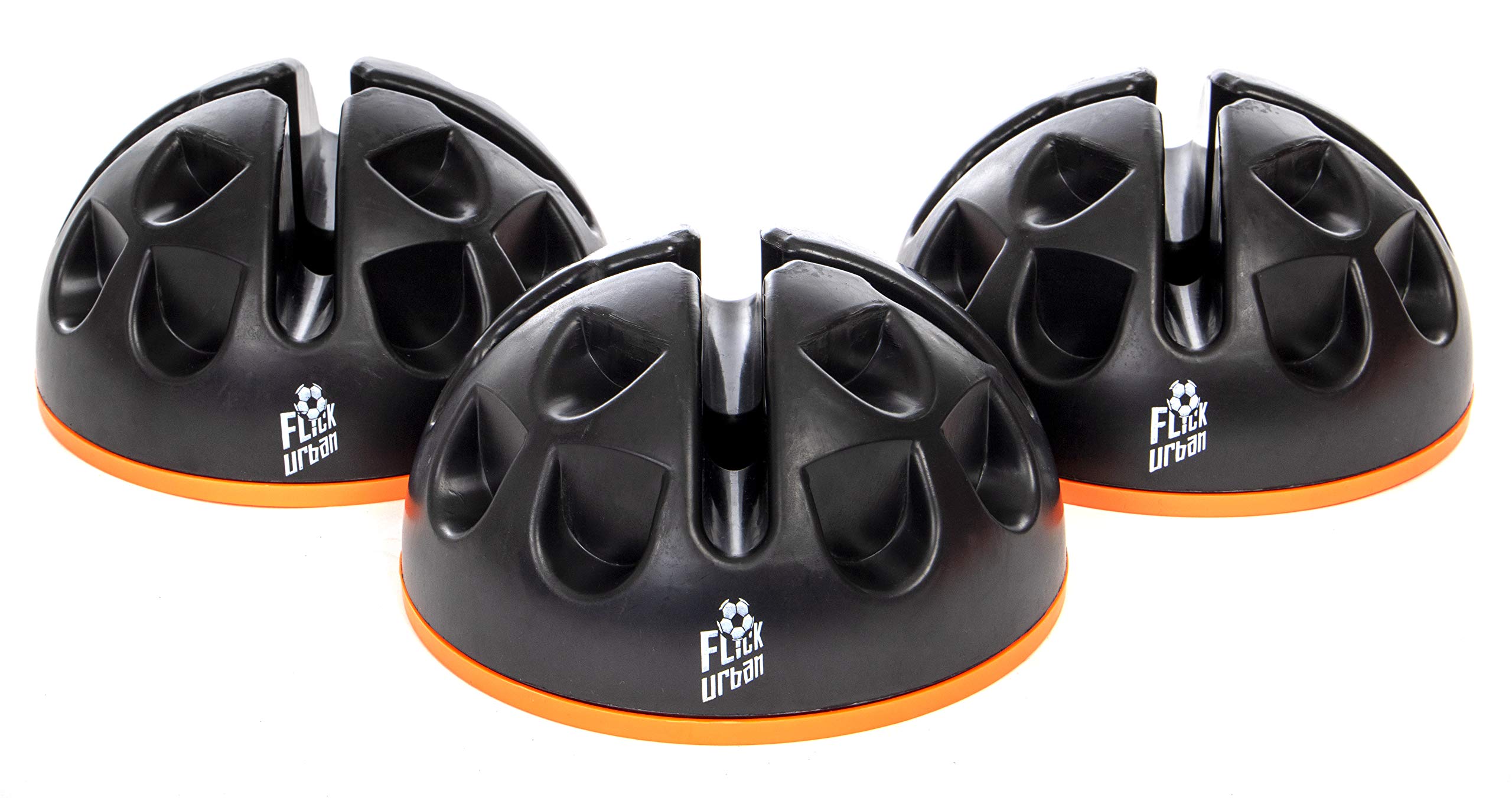 Football Flick 3x Agility Domes (for use with Football Flick Agility Poles, sold separately)