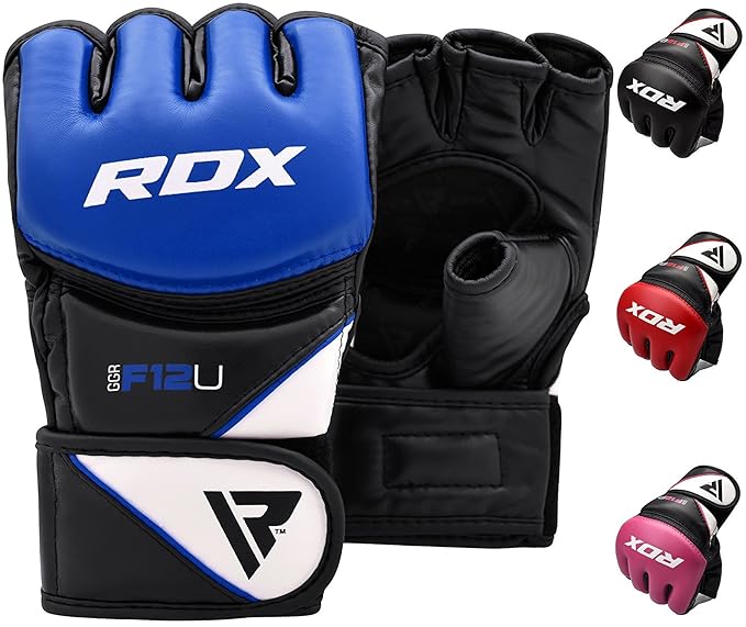 RDX MMA Handschuhe Profi Kampfsport Boxsack Sparring Training Grappling Gloves Freefight Sandsack Maya Hide Leder Punching ha