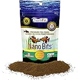 Northfin Nano Bits Fish Food, Slow-Sinking Pellets, 0.5mm, 80g | Nano Bits Formula; 0.5mm pellets for nano fish &amp; bettas; insect-based black soldier fly larvae; crafted in Canada