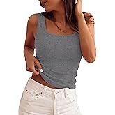 PRETTYGARDEN Womens Tank Tops 2026 Spring Casual Sleeveless Fitted Scoop Neck Basic Slim Cute Top Summer Shirt Beach Clothes