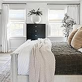 TWOPAGES 52 W x 96 L inch Pinch Pleated Curtain Blackout Linen Drapery for Bedroom Living Room Theater Patio Door (1 Panel),B