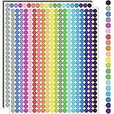 10000 PCS Small Dot Stickers 1/4" Round Color Coding Labels Circle Sticker | 20 Colors Dot Label Sticker Small Mini Stickers Colored Dot Stickers for Office,Classroom