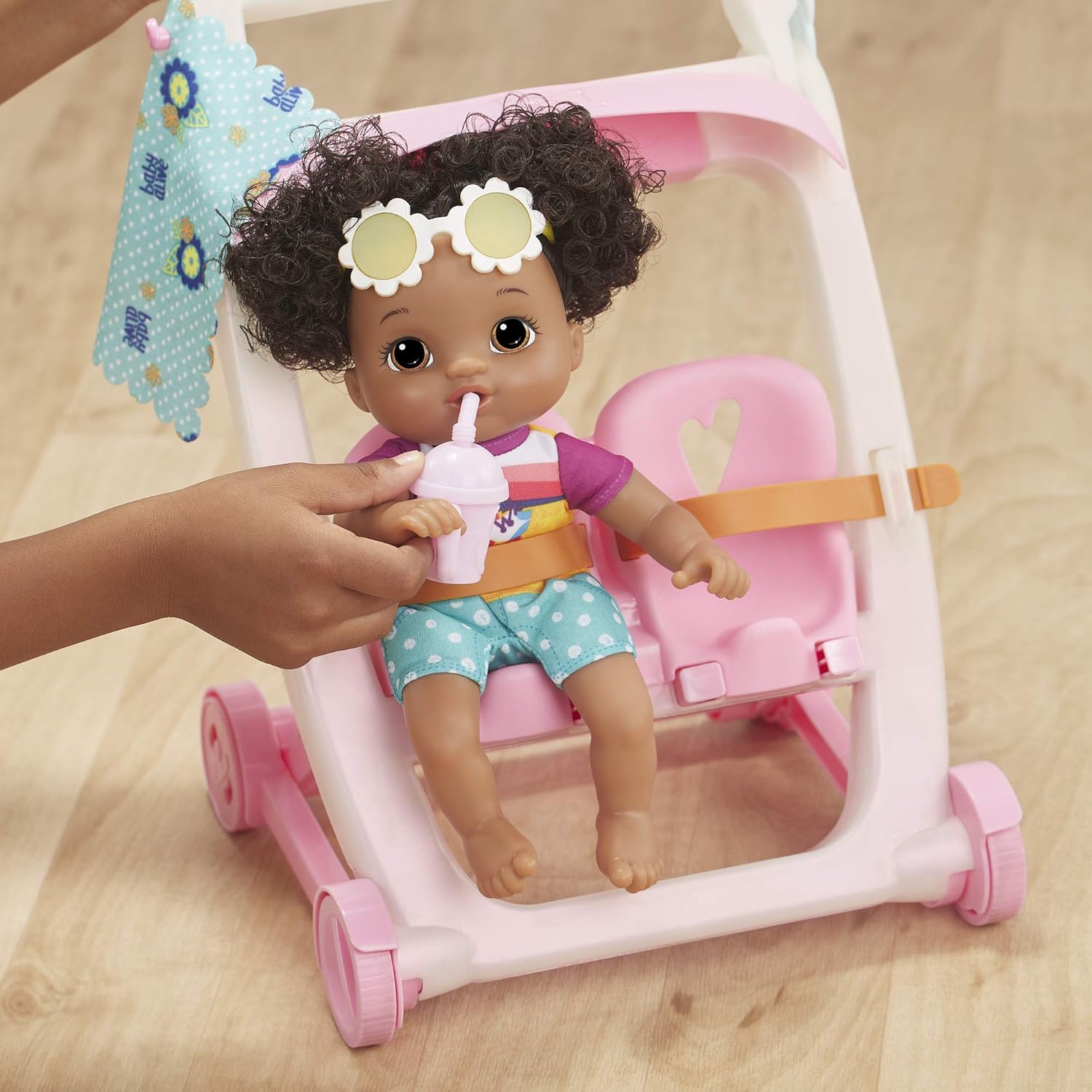baby alive kick stroller