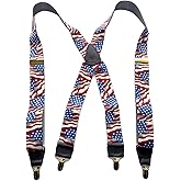 Hold-Up Suspender Company Designer Series Suspenders for Men with the USA Patented "No-Slip" Clips