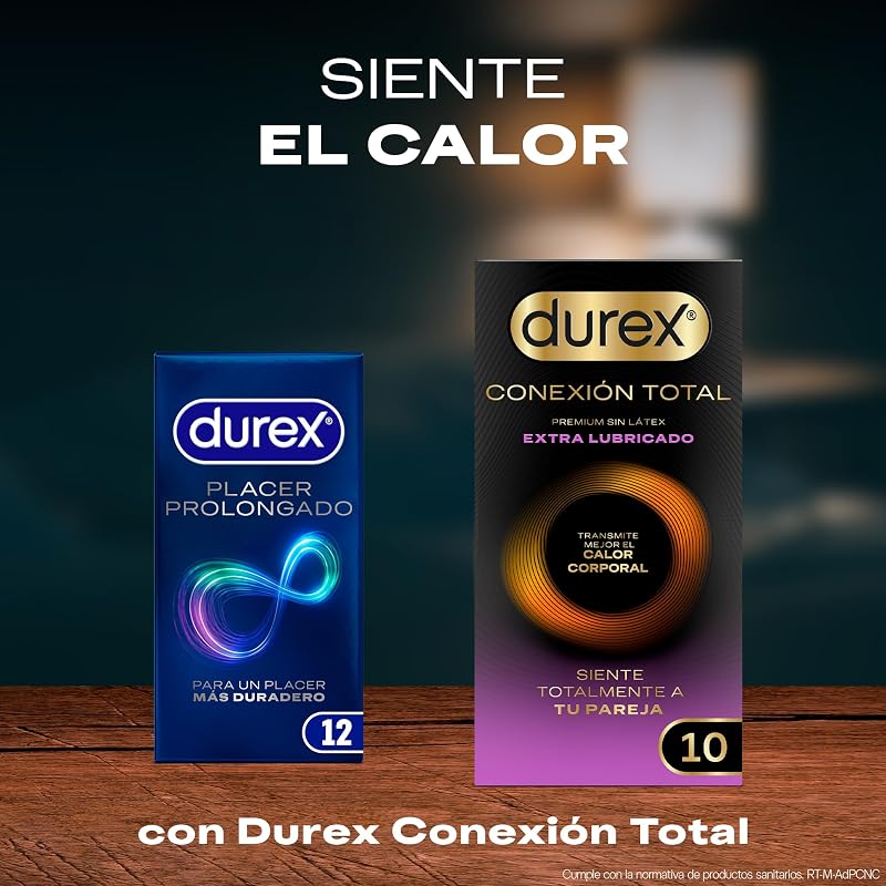 Pacote de preservativos durex prazer prolongado, para prazer mais duradouro, 96 preservativos