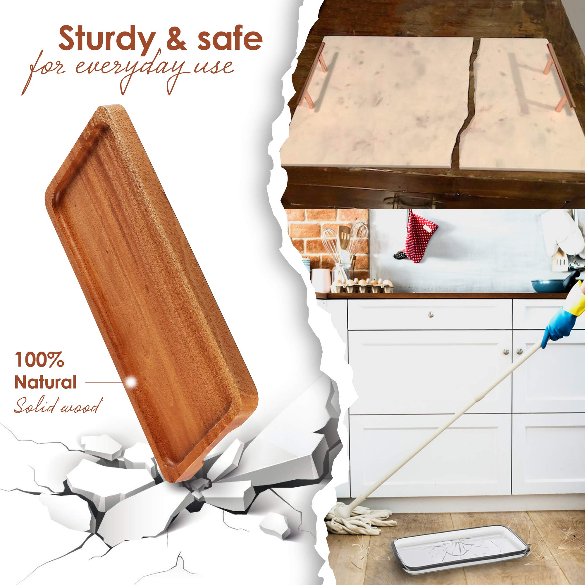 Serving Tray and Platter (Set of 3, 14.5