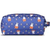 JuJuBe Travel Makeup and Toiletry Bag, Miffy Flower Fields Zipper Organizer | Machine washable, water-resistant lining, odor-resistant interior, outside zip pocket, quick-grab handle, officially licensed