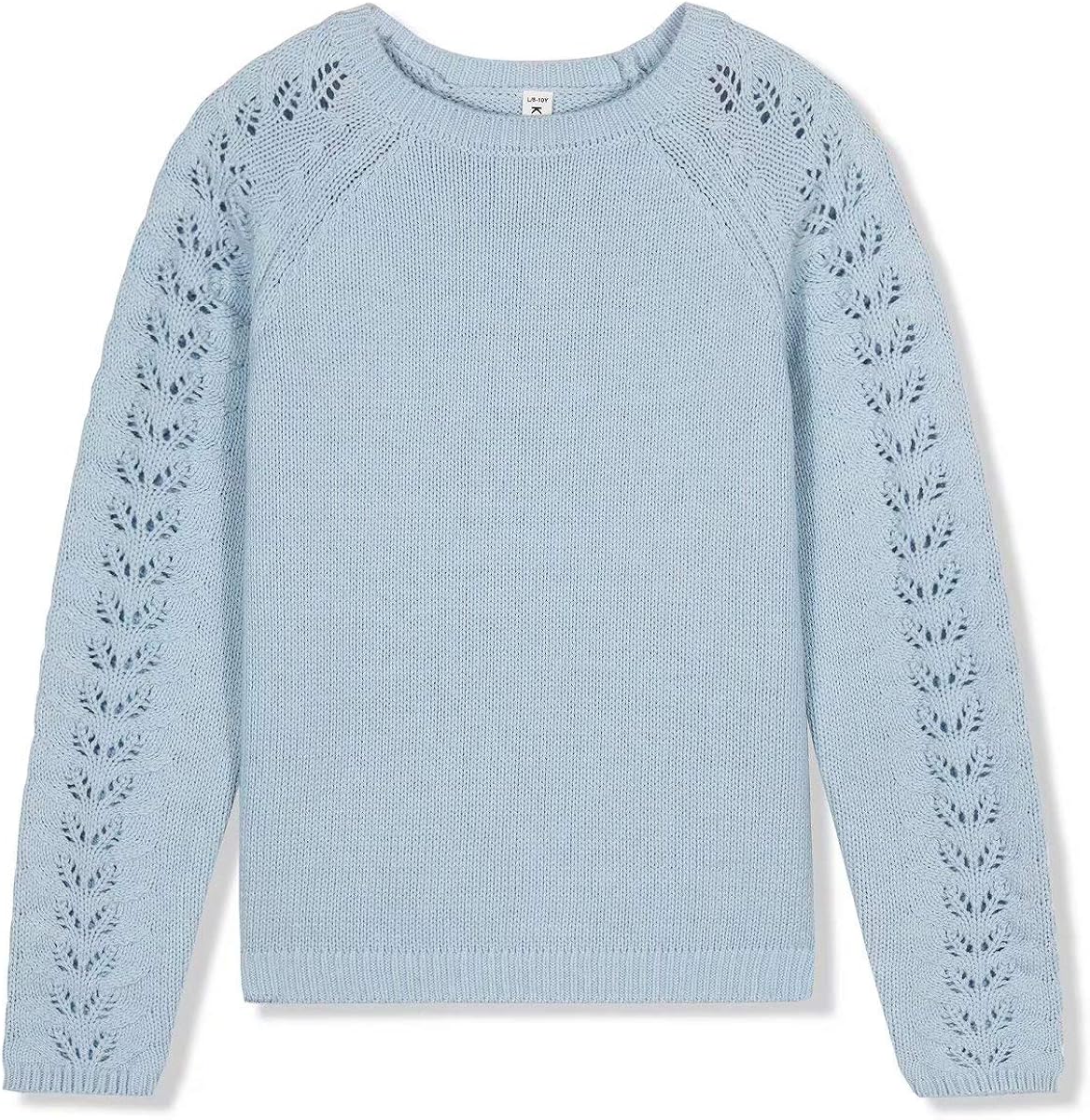 Kid Nation Girls' Pullover Long Sleeve Crewneck Fashion Cute Sweatshirts Holiday Sweater: Clothing