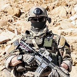 Qavctw Tactical Shooting Mask Foldable Airsoft
