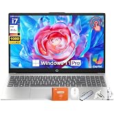 HP 15.6 Touchscreen Laptop Computer for Business, Intel 10-Core i7-1355U(up to 5.0 GHz), 15.6" FHD Touch Screen, 32 GB RAM, 1 TB SSD, Iris Xe GPU, Wi-Fi 6, Copilot, Long Battery Life, Windows 11 Pro