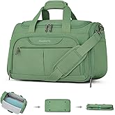 Hanke Underseat Carry On luggage Bags for Travel, Foldable Travel Bags for Women, Soft Lightweight Personal Item Travel Bag Small Carry On Bags for Airplanes, Travel Tote Bags for Women Men. Green