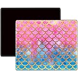 2 Pack Mouse Pad Small Mousepad Stitched Edge, ToLuLu Rectangle Gaming Mouse Mat Customized Art Non Slip Rubber Mini Cute Mou