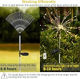 yowin Solar Lights Outdoor 2 Pack 120LED Firework Copper Wire 8 Modes view 4
