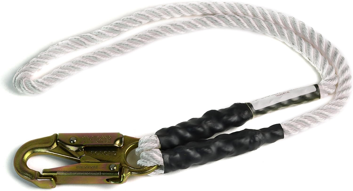 Pelican Rope Prusik Runner & DoubleLock Snap Hook (1/2 inch by 20 feet) 3Strand Polyester