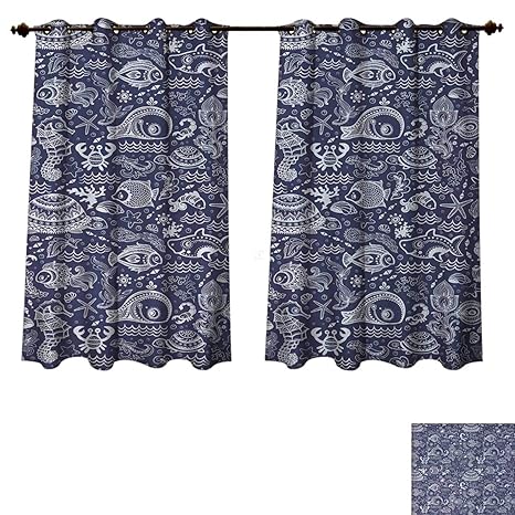 Amazon Com Anzhouqux Under The Sea Bedroom Thermal Blackout