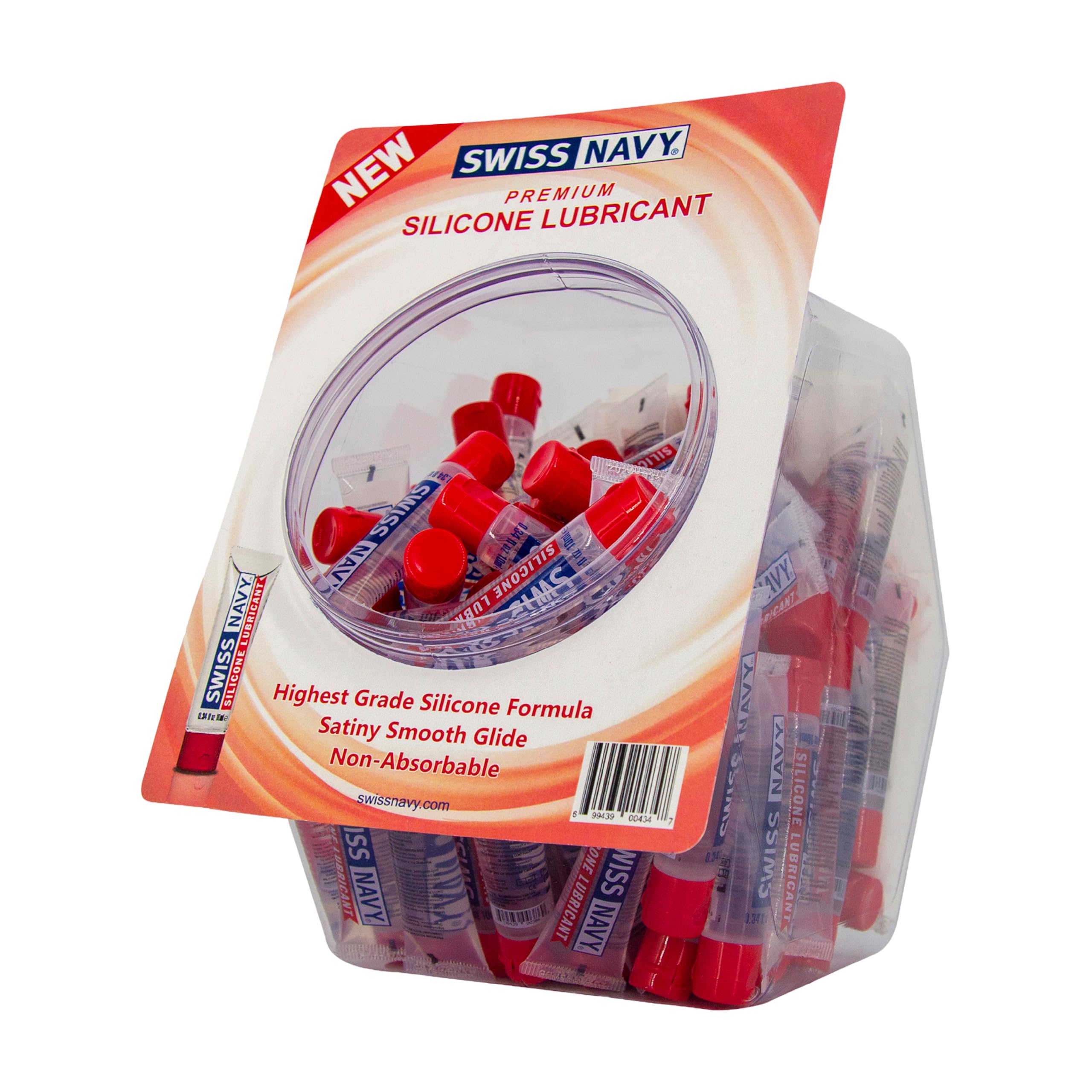 Premium Silicone-Based Lubricant - 10ml/50pcs Fishbowl