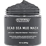 New York Biology Dead Sea Mud Mask for Face and Body - Spa Quality Pore Reducer for Acne, Blackheads and Oily Skin, Natural S