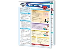 Adult First Aid Guide - Medical - Emergency Quick Reference Guide by Permacharts