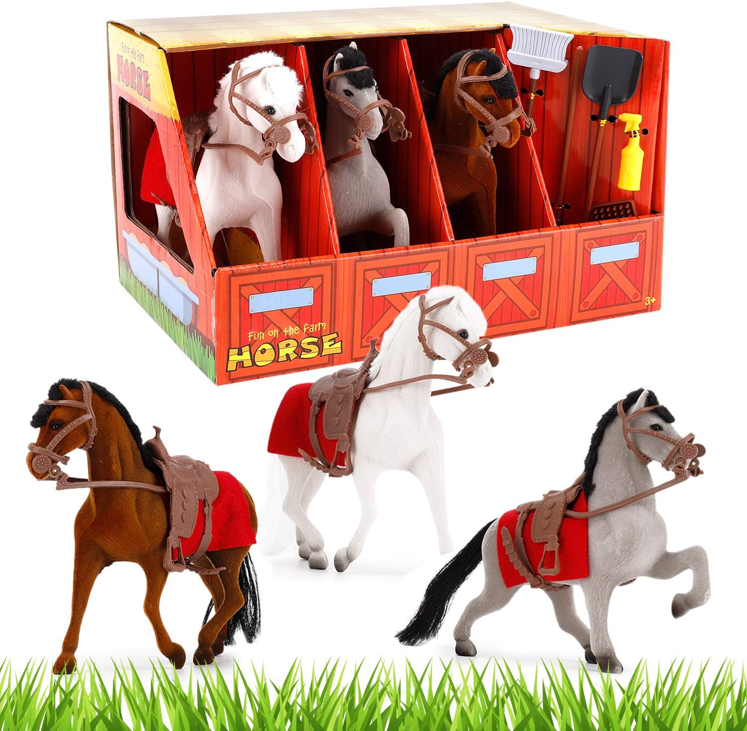 toy horses with stable