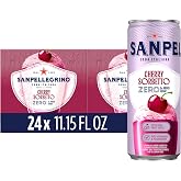 Sanpellegrino Crafted Soda Italiana Cherry Sorbetto, 0g Added Sugar, 24 Pack