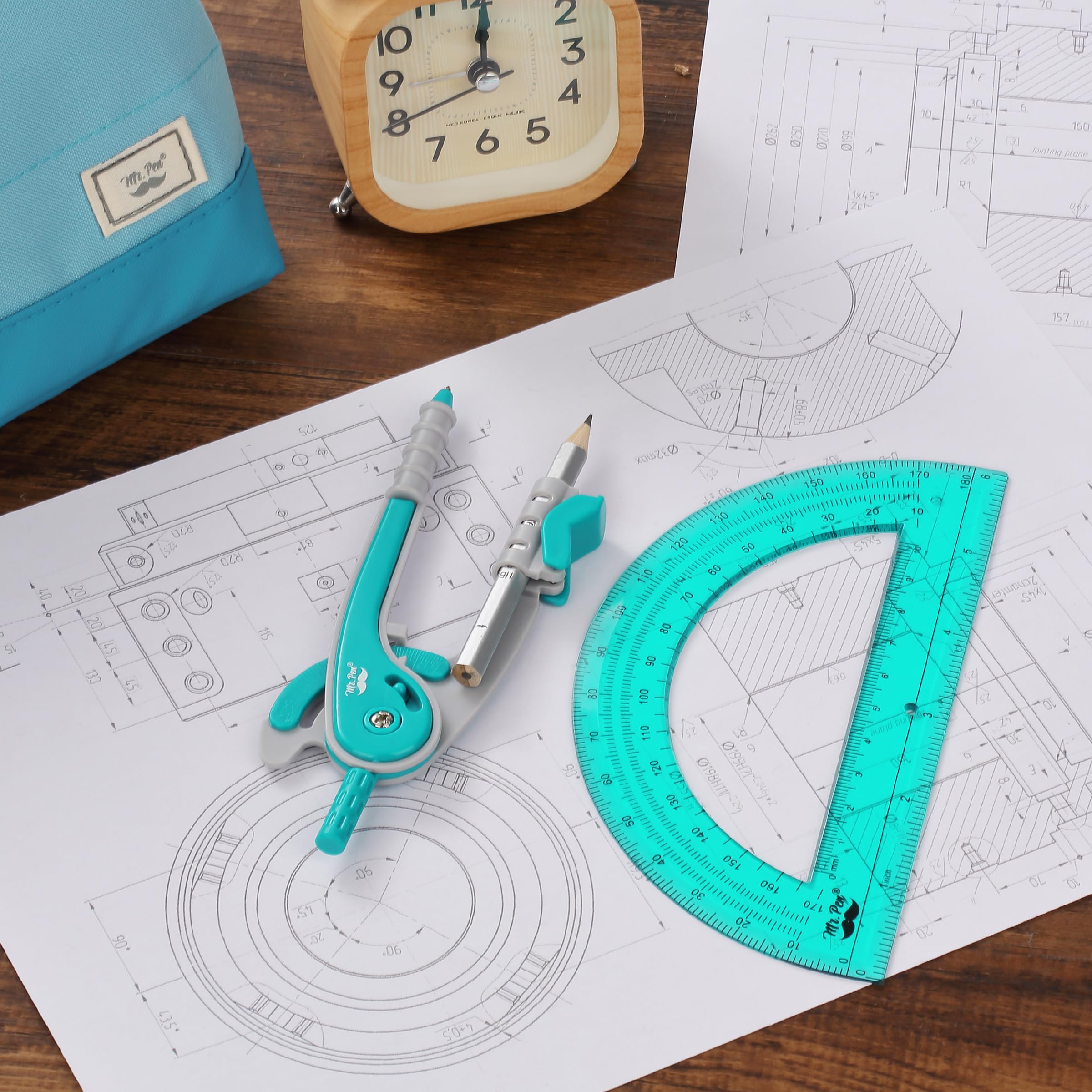 Mua Mr. Pen- Compass and Protractor Set, Green, Compass Geometry Tool ...