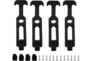 Creatyi 4 PCS Latest Model 6.3'' Rubber Flexible T-Handle Draw Latches,for Tool Box,Cooler, Golf Cart, Engineering Machine Hood or Farm Machinery (4 PCS 6.3'')