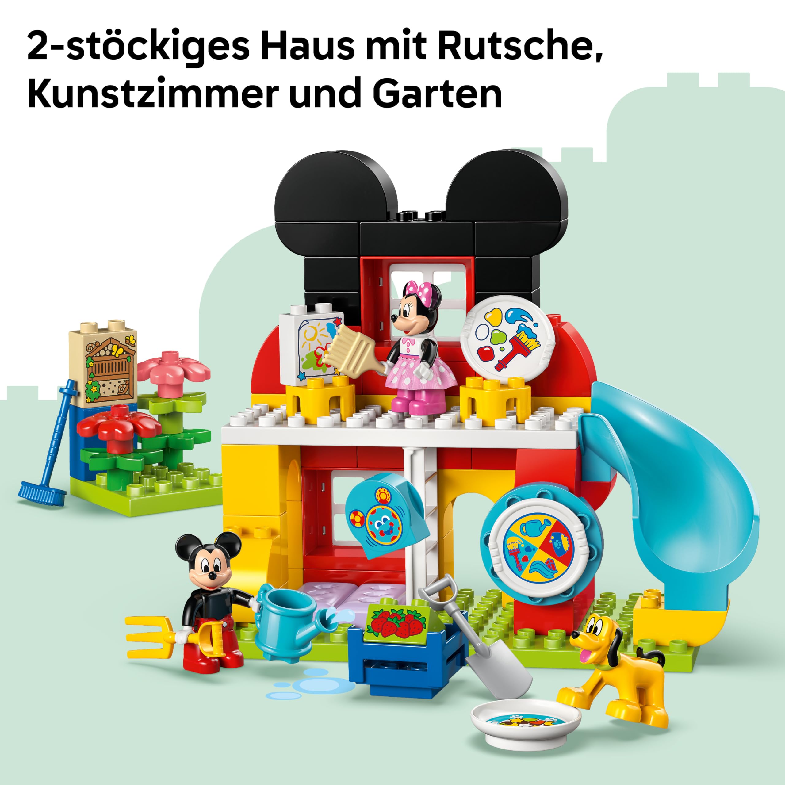 LEGO DUPLO | Micky Maus Wunderhaus mit Minnie und Pluto - Pädagogisches Feinmotorik Spielzeug für Kleinkinder - inkl. 3 Figuren & Toodles - Geschenk für Jungen & Mädchen ab 2 Jahren - 10465 4