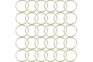 30Pcs Macrame Hoops Ring, BetterJonny 4 Inch Metal Craft Rings Hoops Gold Dream Catcher Rings Wreath Hoop Rings for Home Decorations DIY Crafts and Wall Hanging Crafts